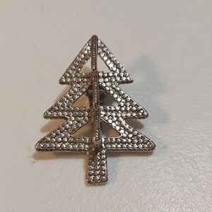 Vintage John Hardy For Neiman Marcus 3D Christmas Tree Tie Clip Scarf Clip